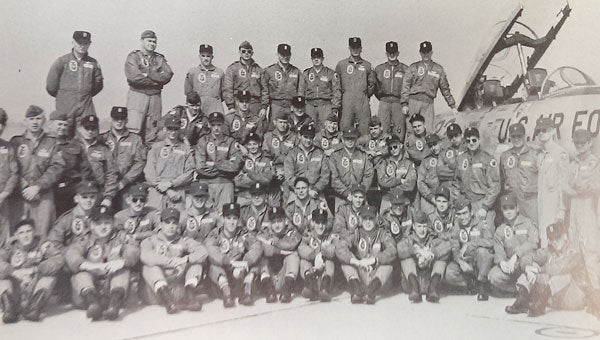 Members of the 65 F class of the 3615 Pilot Training Wing pose for a photograph at Craig Field in the mid-1960’s.  It has been 50 years since the pilots of the 65 F class reported for duty at Craig Field on March 9, 1964. (Photo provided by Craig Airport Authority | Times-Journal)