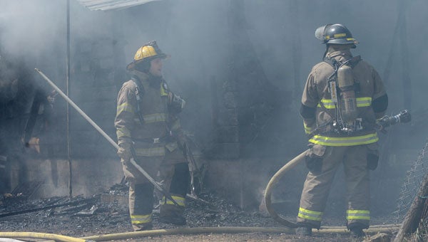 Crews from the Selma Fire Department, Craig Volunteer Fire Department and Selma Dallas County Rescue Squad responded to a house fire Wednesday. (Jay Sowers | Times-Journal)