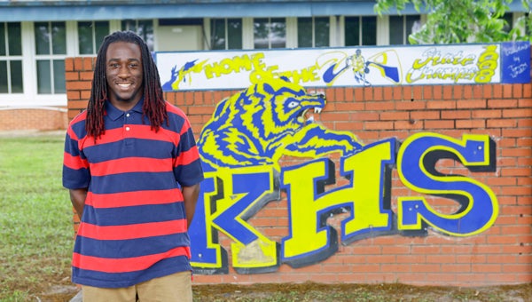 Deanthony Griffin graduated as Keith High School’s valedictorian Thursday night.