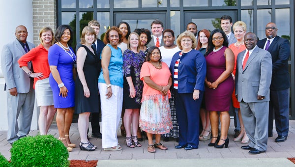 Members of the Selma-Dallas County Leadership Class XXI pose for a photo before their graduation ceremony at Wallace Community College Selma Monday night. --Alaina Denean Deshazo