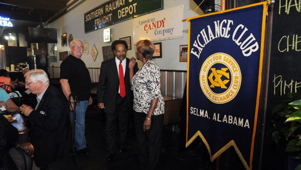 The Selma Exchange Club held its 95th anniversary celebration at Charlie’s Place on Wednesday,. The civic group invited individuals in the community for a meet-and-greet with the hopes of increasing membership.