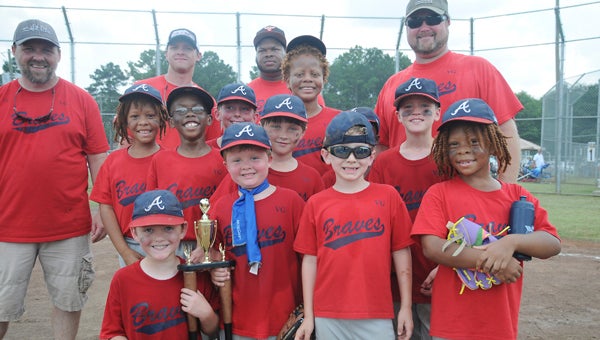 The Braves won the Valley Grande 10-and-under baseball championship Saturday at the Valley Grande Sportsplex, beating the Mets 12-5. — Justin Fedich