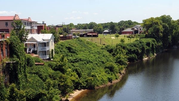 An ADECA grant will help build a riverwalk downtown near the St. James Hotel. 