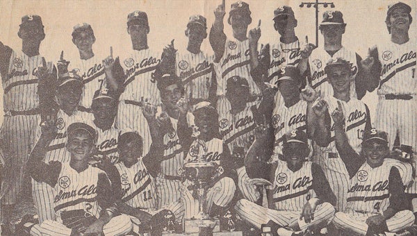 The Selma All-Stars pose for a photo after winning the 1972 World Series.  --File Photo