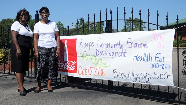  Mary Watson and Doris Polnitz organize the annual Agape Community Economic Development Inc. health fair. 
